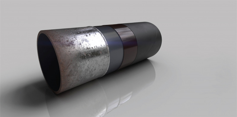 Coating structure for pipeline connectors and welds