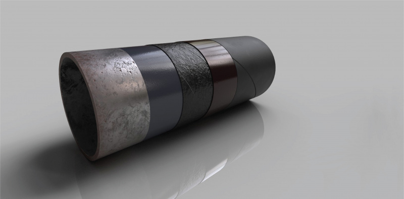 The structure of the coating based on ARMAS asmol material