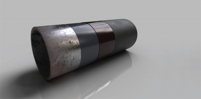 Structure of coating based on polymer-asmol anticorrosion tape LIAM